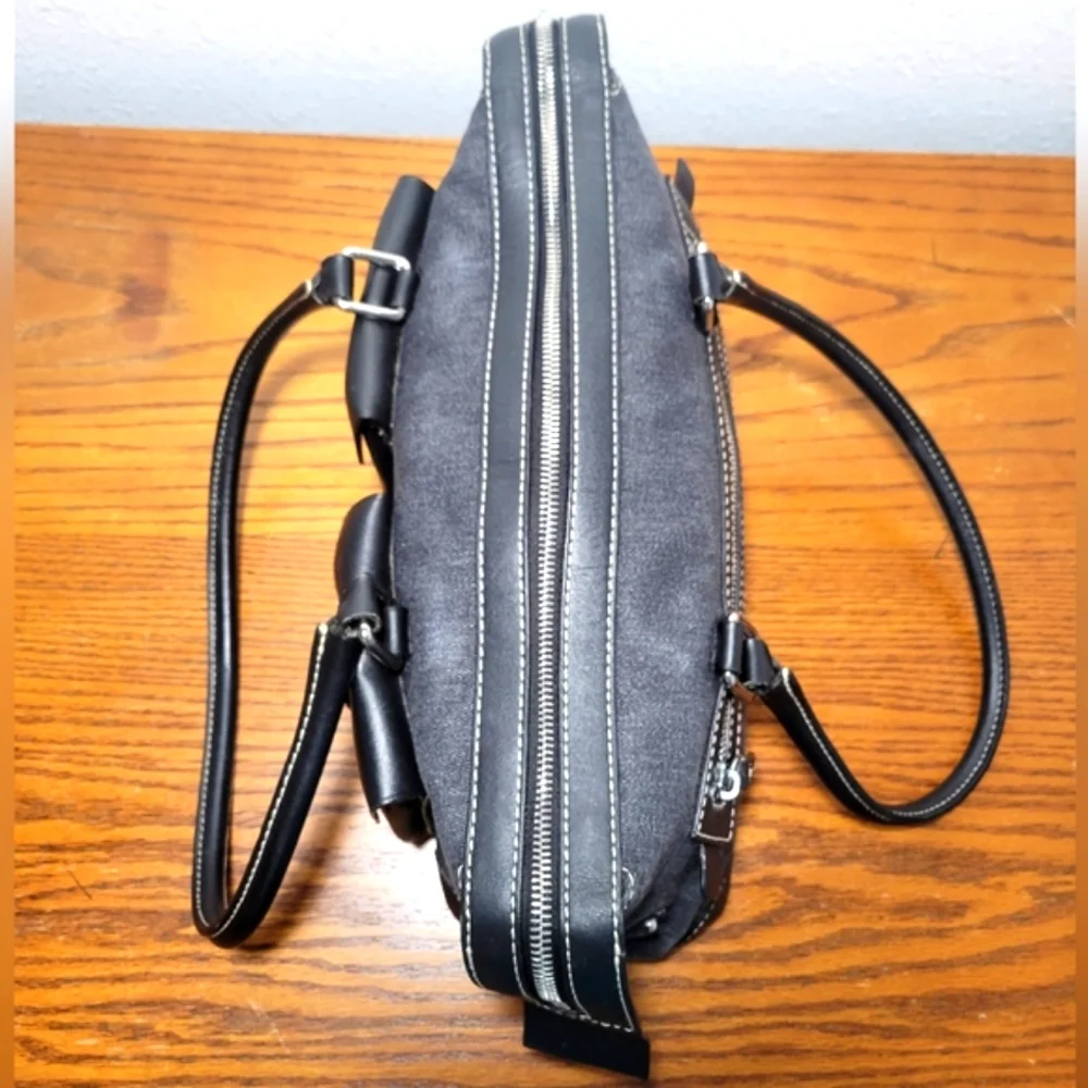 Dooney & Bourke Black and Gray Shoulder Bag Set